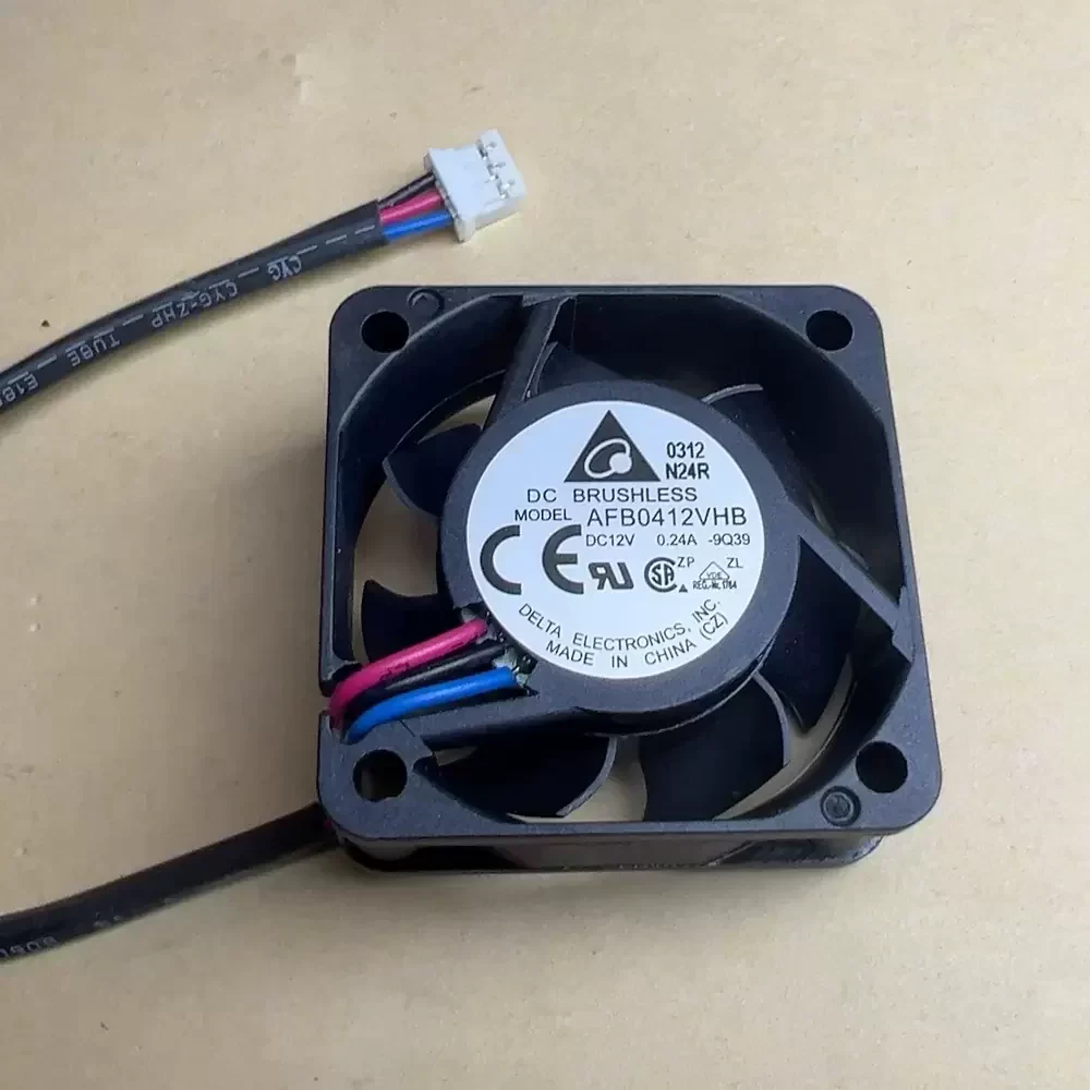 AFB0412VHB-9Q39 Delta 12VDC 40x40x15mm 3-Wire Axial Fan AFB0412VHB-9Q39 Delta 12VDC 40x40x15mm 3-Wire Axial Fan