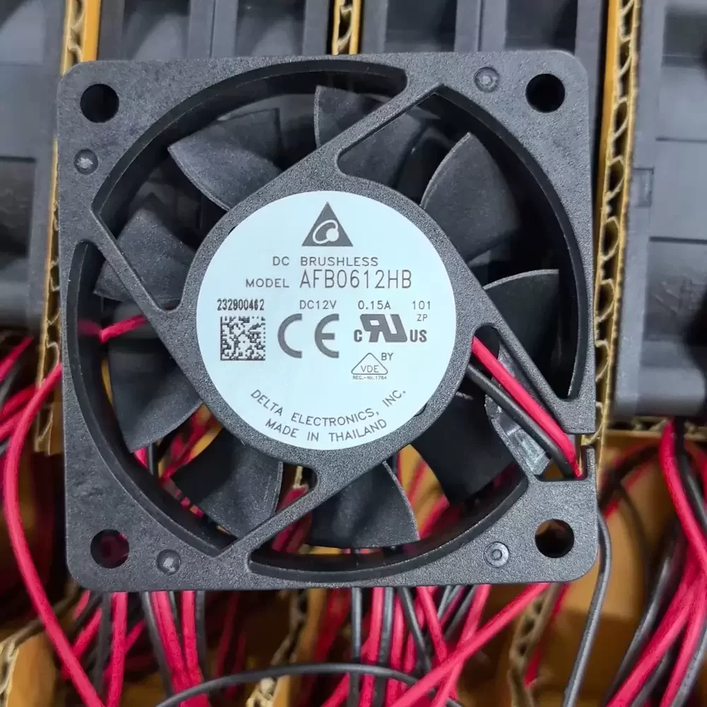 AFB0612HB Delta 12VDC 60x60x15mm 0.15A DC Axial Fan