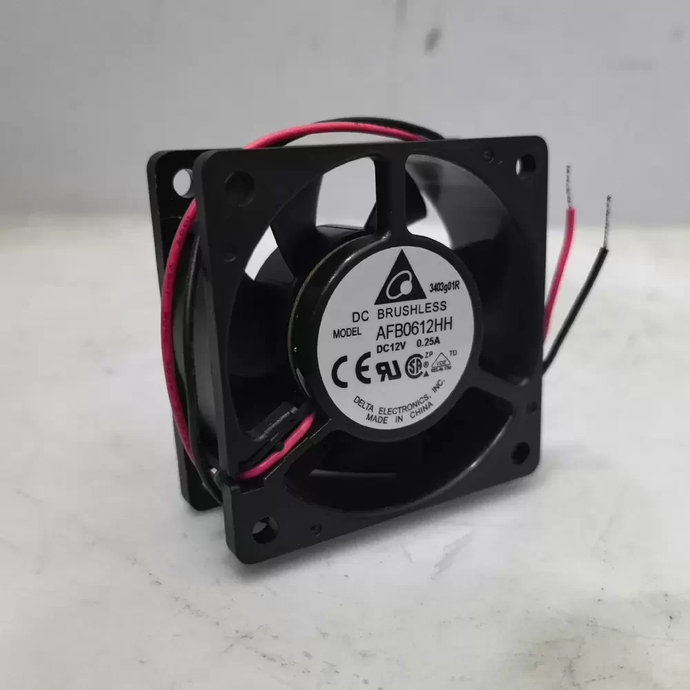 AFB0612HH Delta 12VDC 60x60x25mm Silent Axial Fan AFB0612HH Delta 12VDC 60x60x25mm Silent Axial Fan