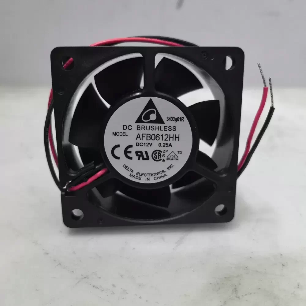 AFB0612HH Delta 12VDC 60x60x25mm Silent Axial Fan