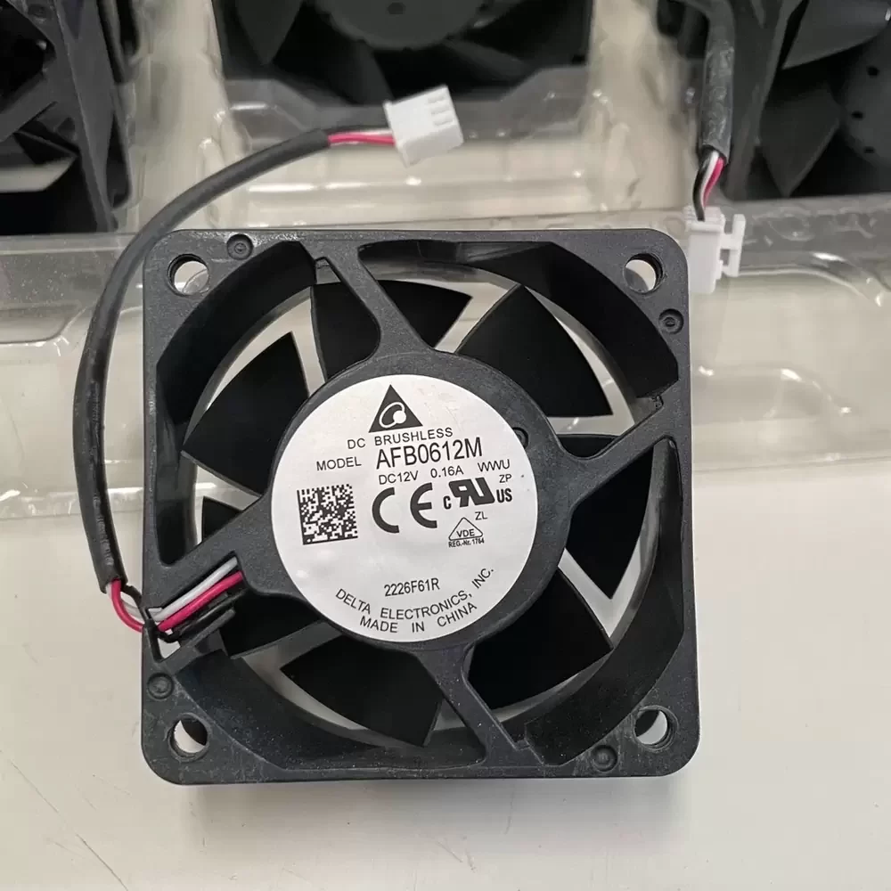AFB0612M-WWU Delta 12VDC 60x60x25mm Dual Ball Bearing Axial Fan
