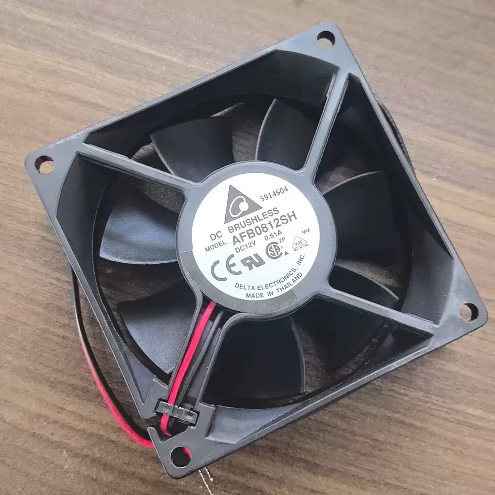 AFB0812SH Delta 12VDC 80x80x25mm 0.51A Axial Fan