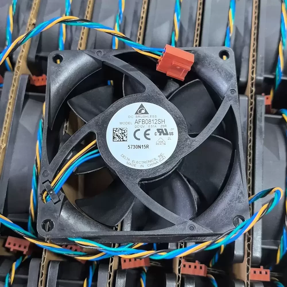 AFB0812SH-ZSR Delta 12VDC 80x80x25mm 4-Wire Axial Fan