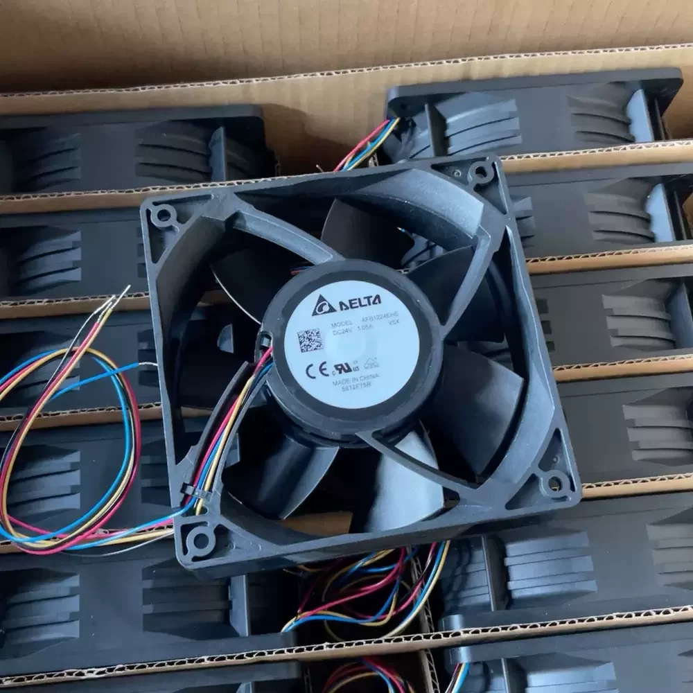 AFB1224EHE-V5X Delta 24VDC 120x120x38mm PWM Axial Fan AFB1224EHE-V5X Delta 24VDC 120x120x38mm PWM Axial Fan