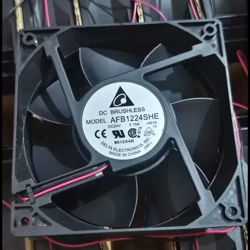 AFB1224SHE-H919 Delta 24VDC 120x120x38mm High Airflow Axial Fan