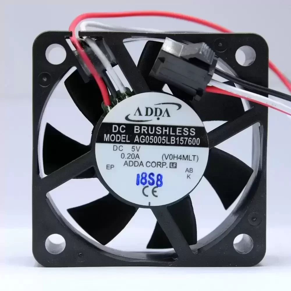 AG05005LB157600 ADDA 5VDC 50x50x15mm 3-Wire Axial Fan