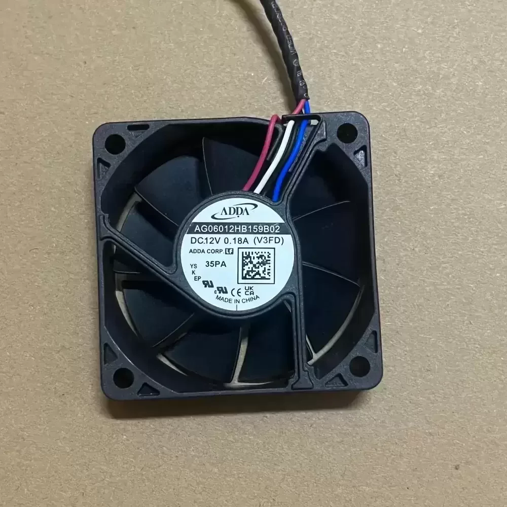 AG06012HB159B02 ADDA 12VDC 60x60x25mm PWM Axial Fan