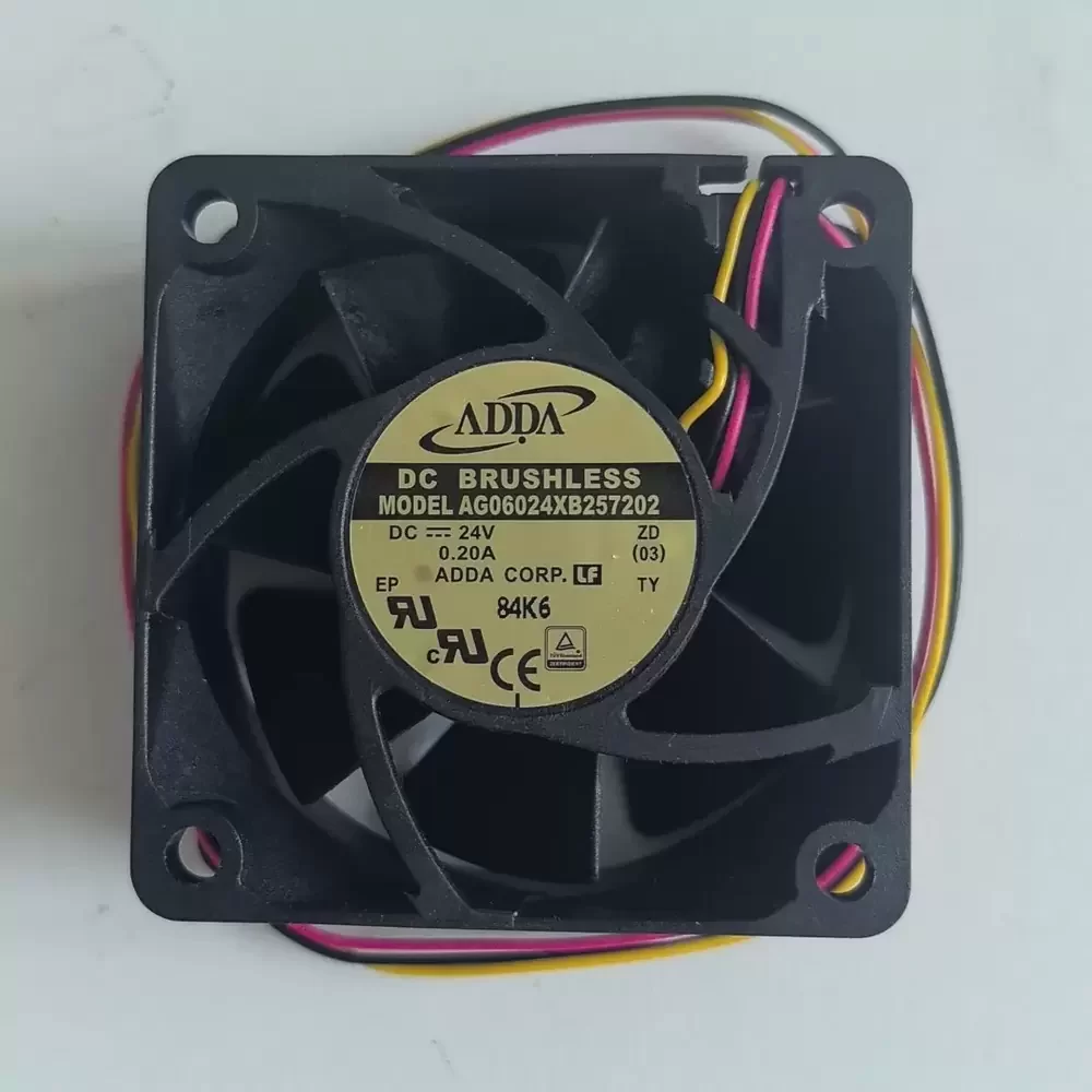 AG06024XB257202 ADDA 24VDC 60mm 3-Wire Alarm Axial Fan