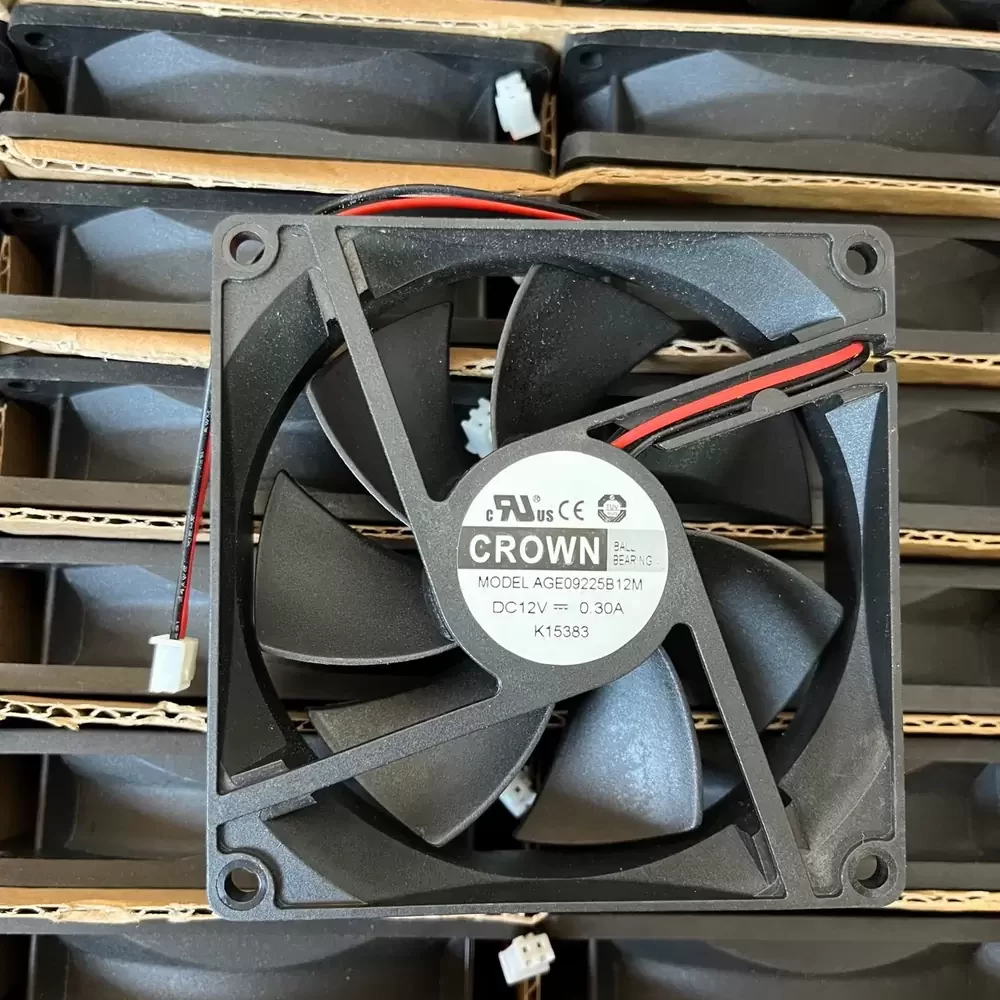 AGE09225B12M Crown 12VDC 92x92x25mm Axial Fan
