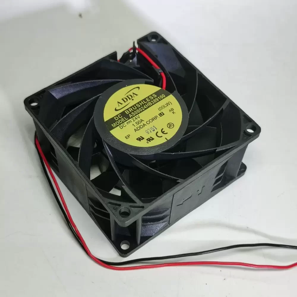 AS08024HB389100 ADDA 24VDC 80x80x38mm 1.5A Axial Fan AS08024HB389100 ADDA 24VDC 80x80x38mm 1.5A Axial Fan