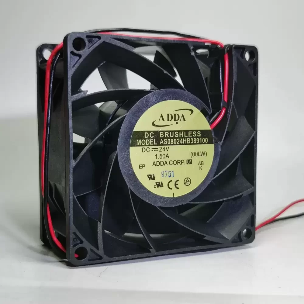 AS08024HB389100 ADDA 24VDC 80x80x38mm 1.5A Axial Fan AS08024HB389100 ADDA 24VDC 80x80x38mm 1.5A Axial Fan