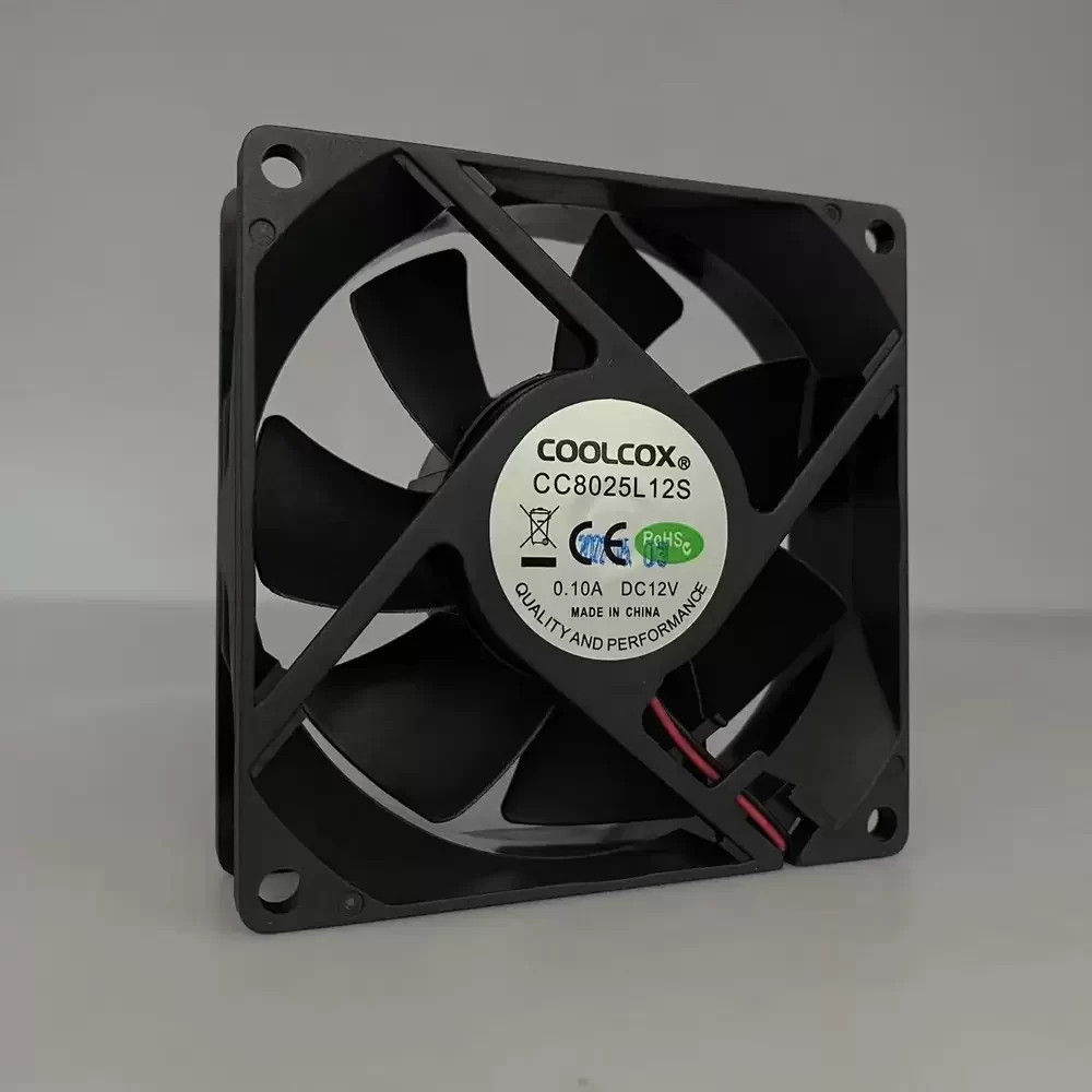 CC8025L12S COOLCOX 12VDC 80x80x25mm Silent Axial Fan CC8025L12S COOLCOX 12VDC 80x80x25mm Silent Axial Fan