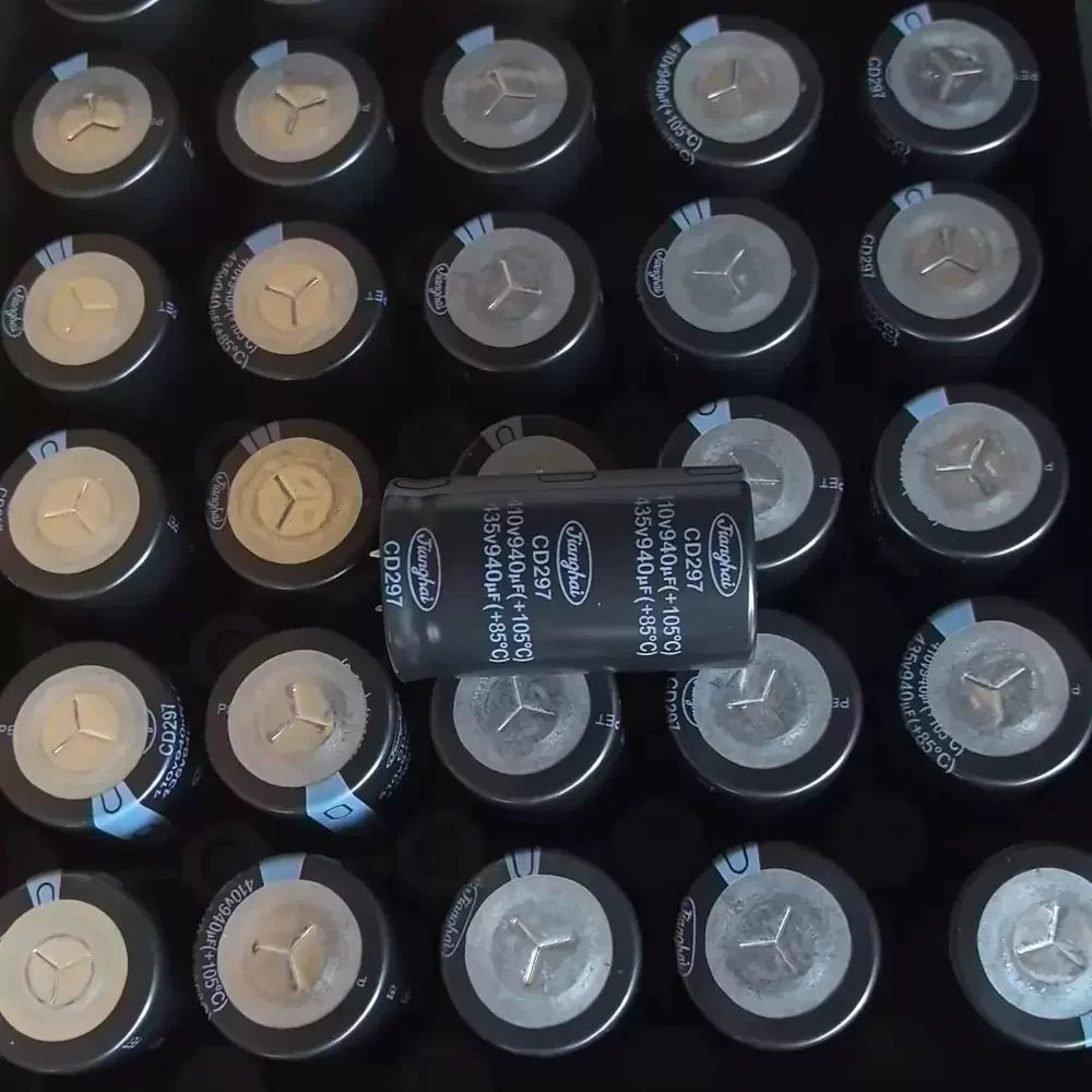 CD297 Jianghai 410V 940uF 35x60mm Electrolytic Capacitor CD297 Jianghai 410V 940uF 35x60mm Electrolytic Capacitor
