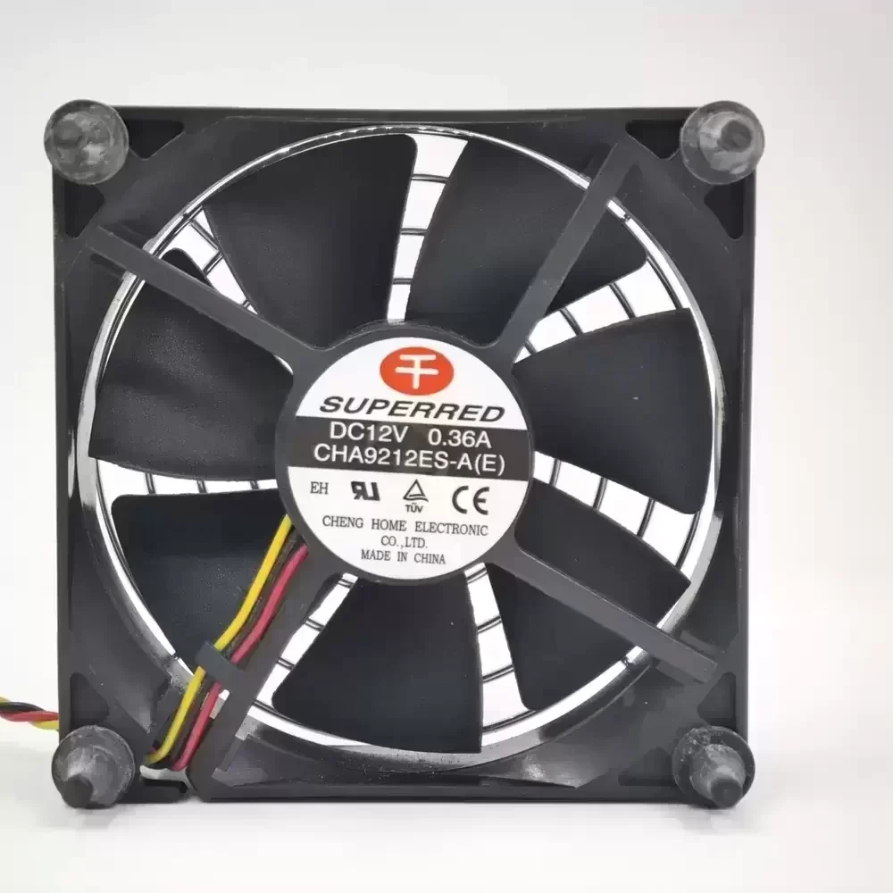 CHA9212ES-A(E) SUPERRED 12VDC 92x92x25mm 3-Wire Axial Fan