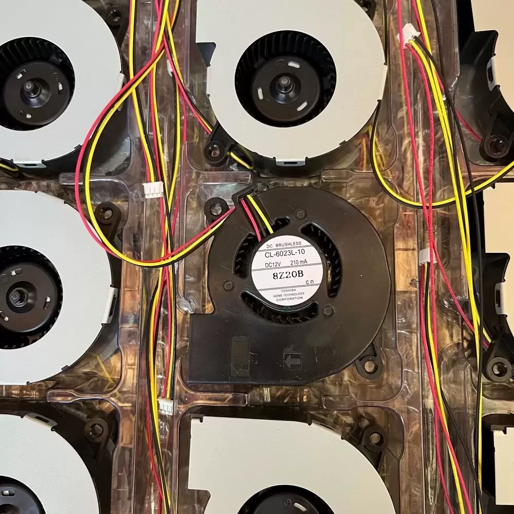 CL-6023L-10 Toshiba 12VDC 60x60x23mm Projector Blower Fan