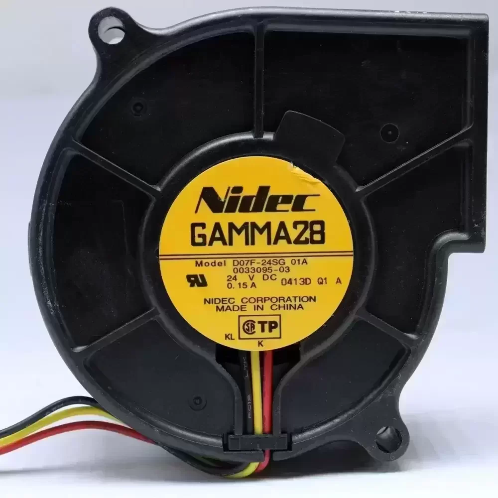 D07F-24SG 01A Nidec 24VDC 75x75x30mm 3-Wire Blower Fan