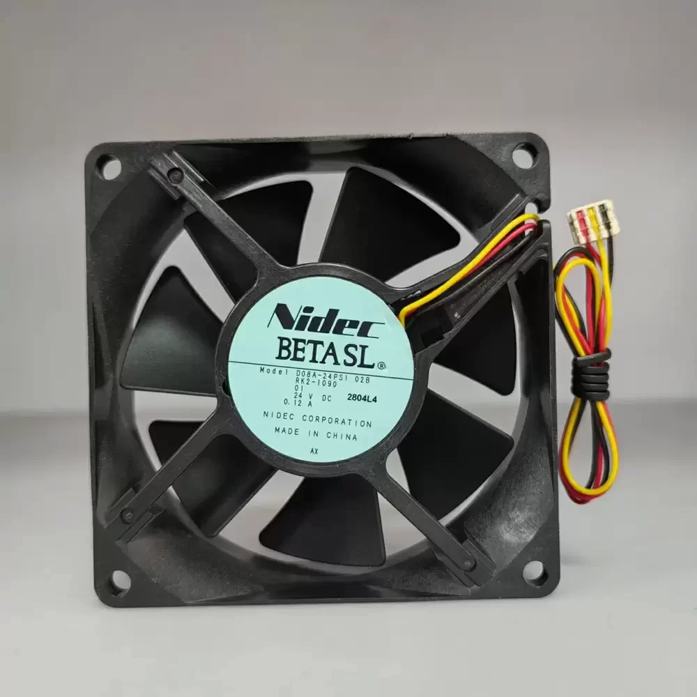 D08A-24PSI 02B Nidec 24VDC 80x80x25mm 3-Wire Axial Fan