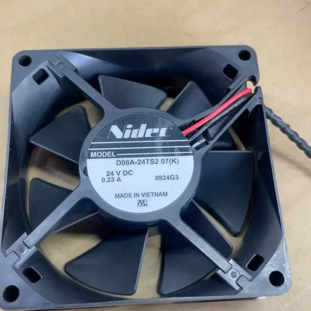 D08A-24TS2 Nidec 24VDC 80x80x25mm Axial Fan D08A-24TS2 Nidec 24VDC 80x80x25mm Axial Fan
