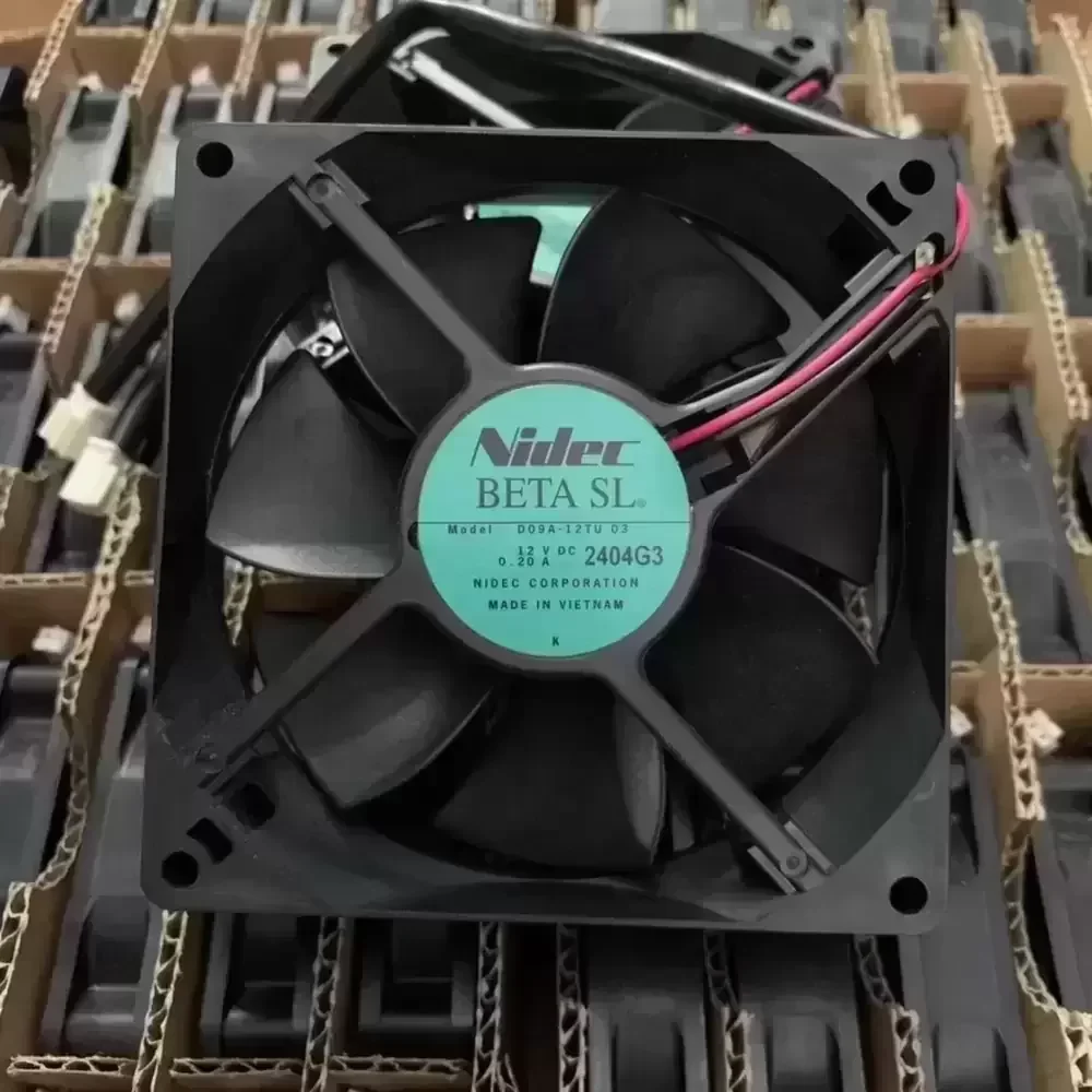 D09A-12TU 03 Nidec 12VDC 92x92x25mm Axial Cooling Fan