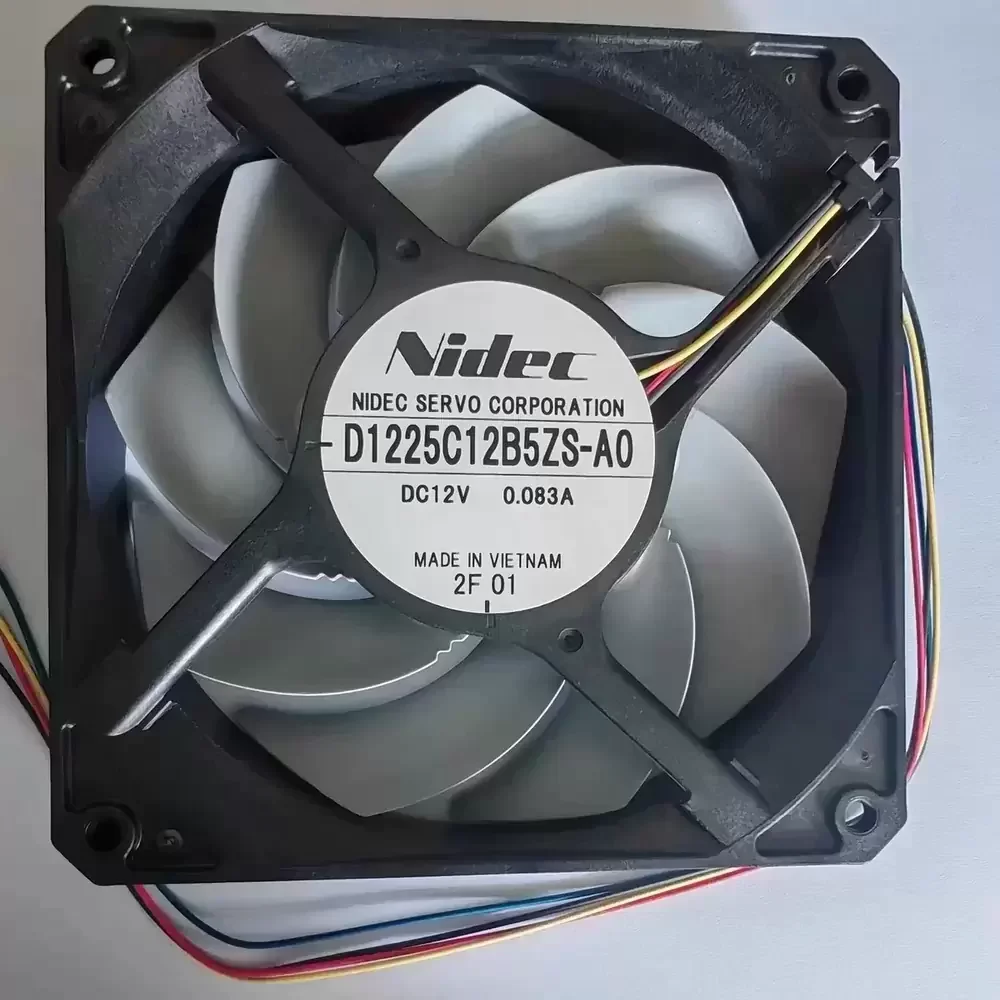 D1225C12B5ZS-A0 Nidec 12VDC 120x120x25mm 4-Wire Axial Fan