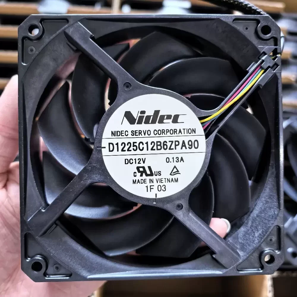 D1225C12B6ZPA90 Nidec 12VDC 0.13A 120x120x25mm Axial Fan