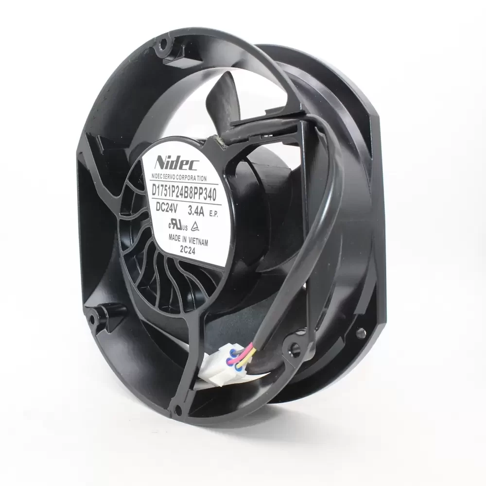 D1751P24B8PP340 Nidec 24V 3.4A High Speed Axial Cooling Fan D1751P24B8PP340 Nidec 24V 3.4A High Speed Axial Cooling Fan