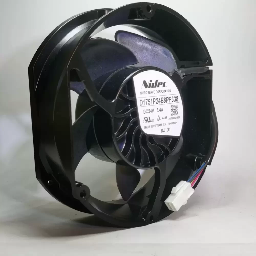 D1751P24B8PP388 Nidec 24V 3.4A High Performance Axial Fan D1751P24B8PP388 Nidec 24V 3.4A High Performance Axial Fan
