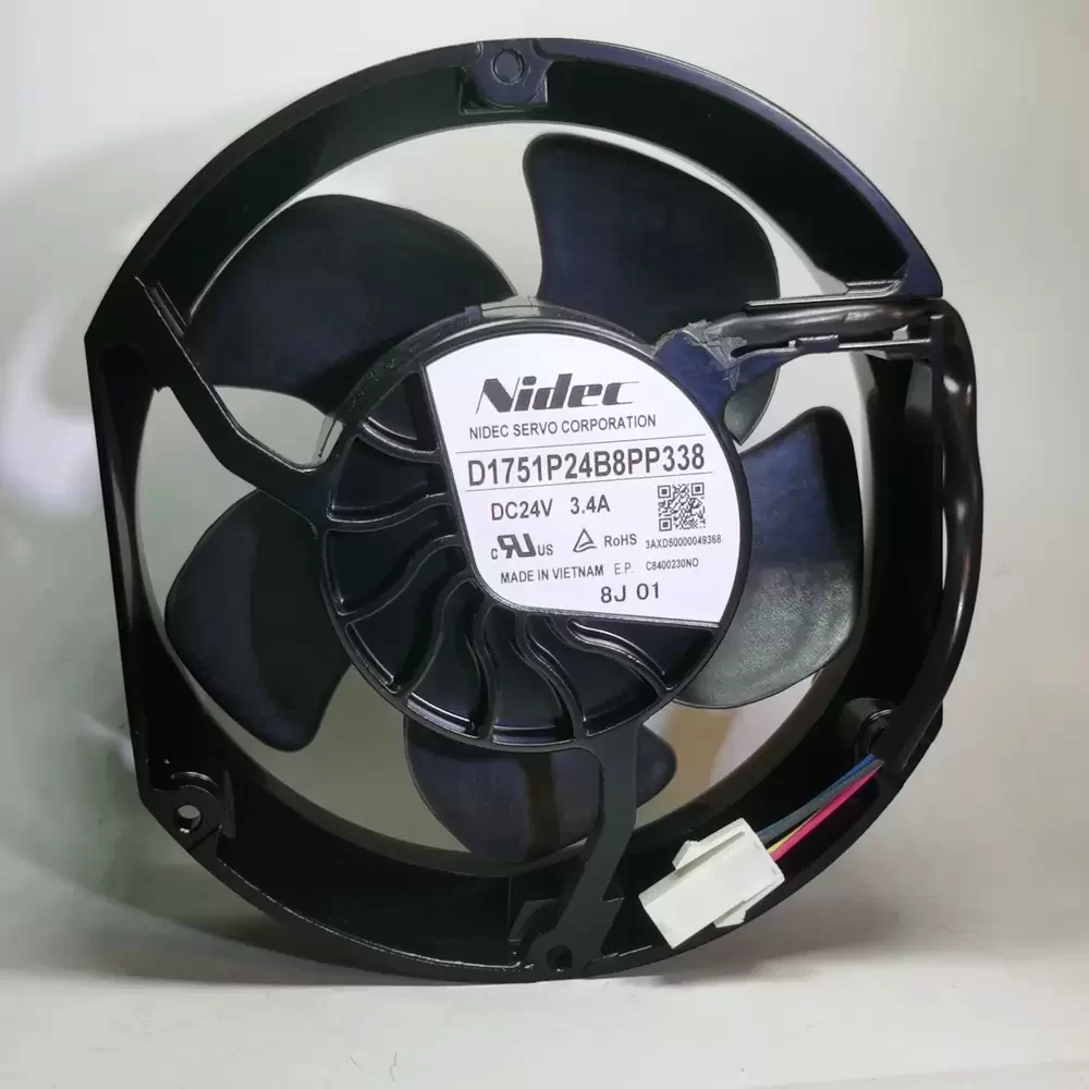 D1751P24B8PP388 Nidec 24V 3.4A High Performance Axial Fan