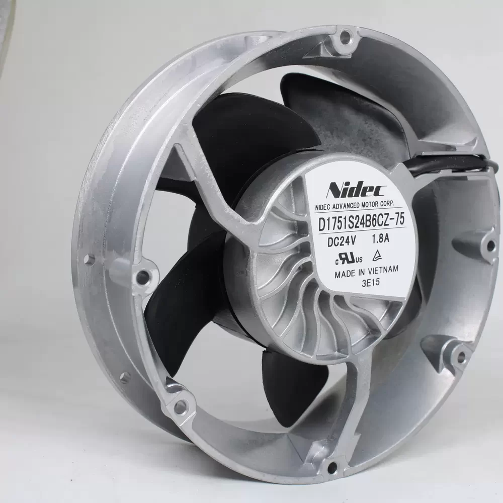D1751S24B6CZ-75 Nidec 24V 1.8A High Airflow Cooling Fan D1751S24B6CZ-75 Nidec 24V 1.8A High Airflow Cooling Fan