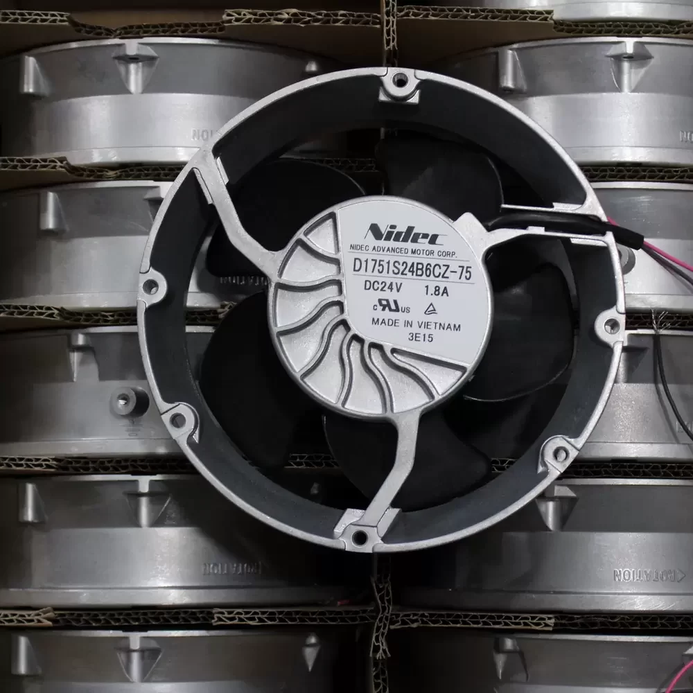 D1751S24B6CZ-75 Nidec 24V 1.8A High Airflow Cooling Fan D1751S24B6CZ-75 Nidec 24V 1.8A High Airflow Cooling Fan