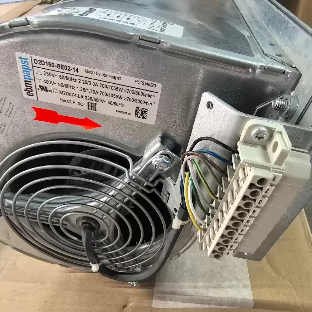 D2D160-BE02-14 ebm-papst 400VAC Dual Inlet Centrifugal Blower
