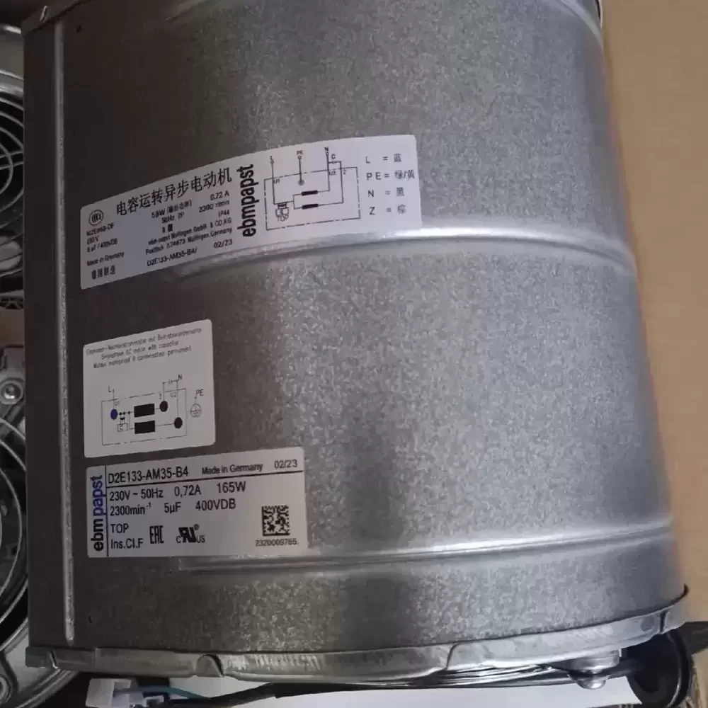D2E133-AM35-B4 ebm-papst 230VAC 133mm Centrifugal Blower