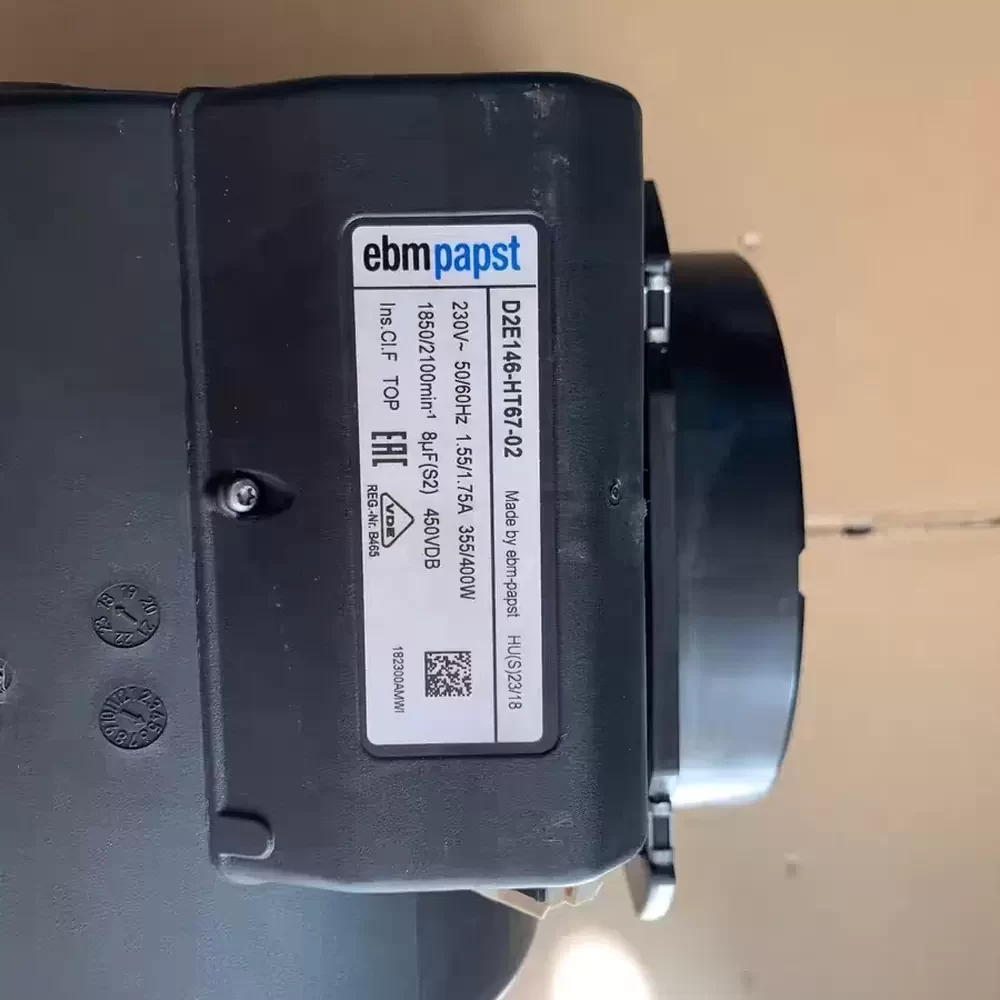 D2E146-HT67-02 ebm-papst 230VAC 146mm Centrifugal Blower