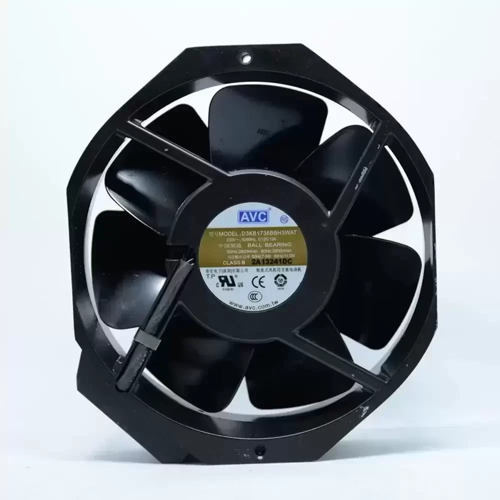 D3KB1738BBH3WAT AVC 230VAC 172x172x38mm Metal Blades Axial Fan