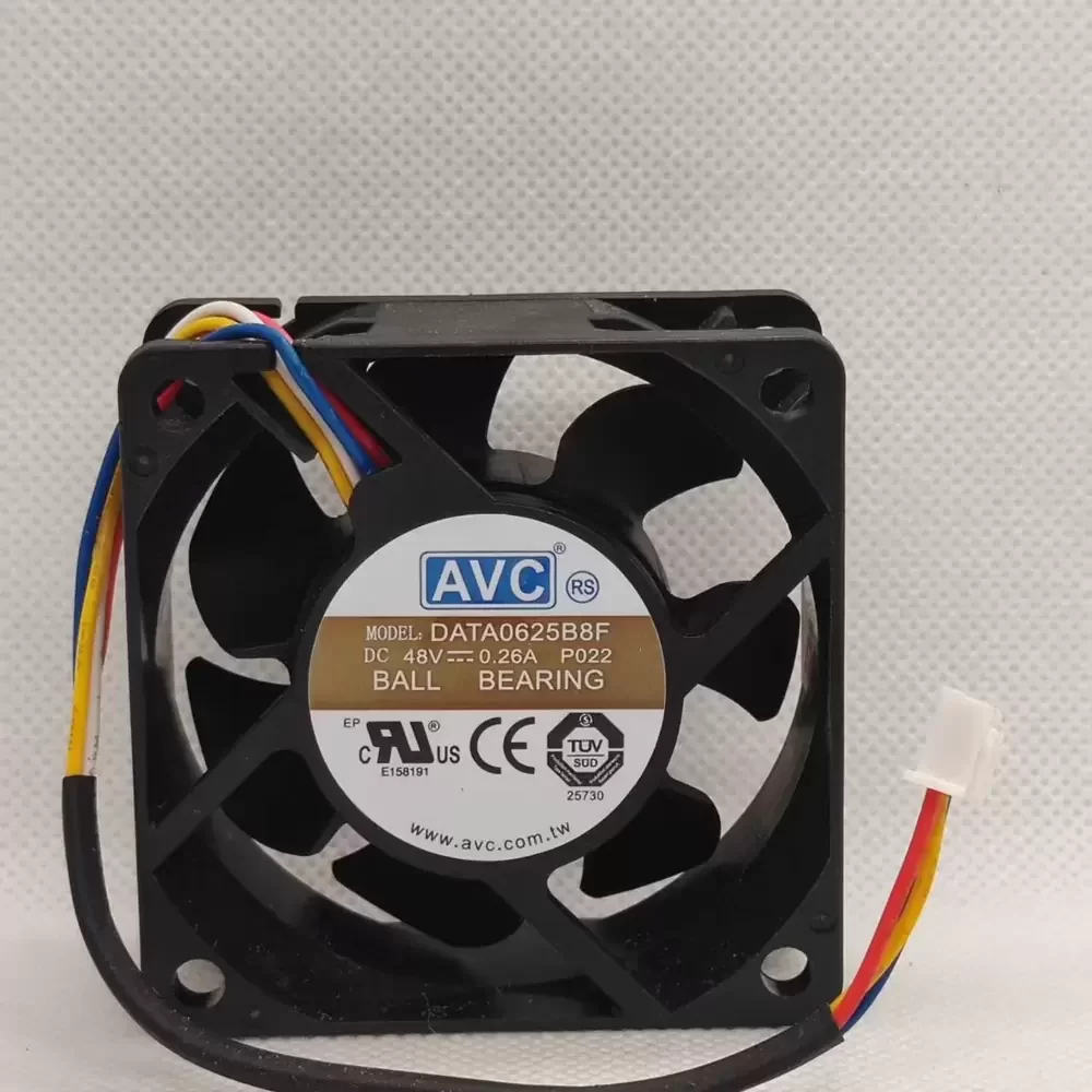 DATA0625B8F-P022 AVC 48VDC 60x60x25mm 4-Wire Axial Fan