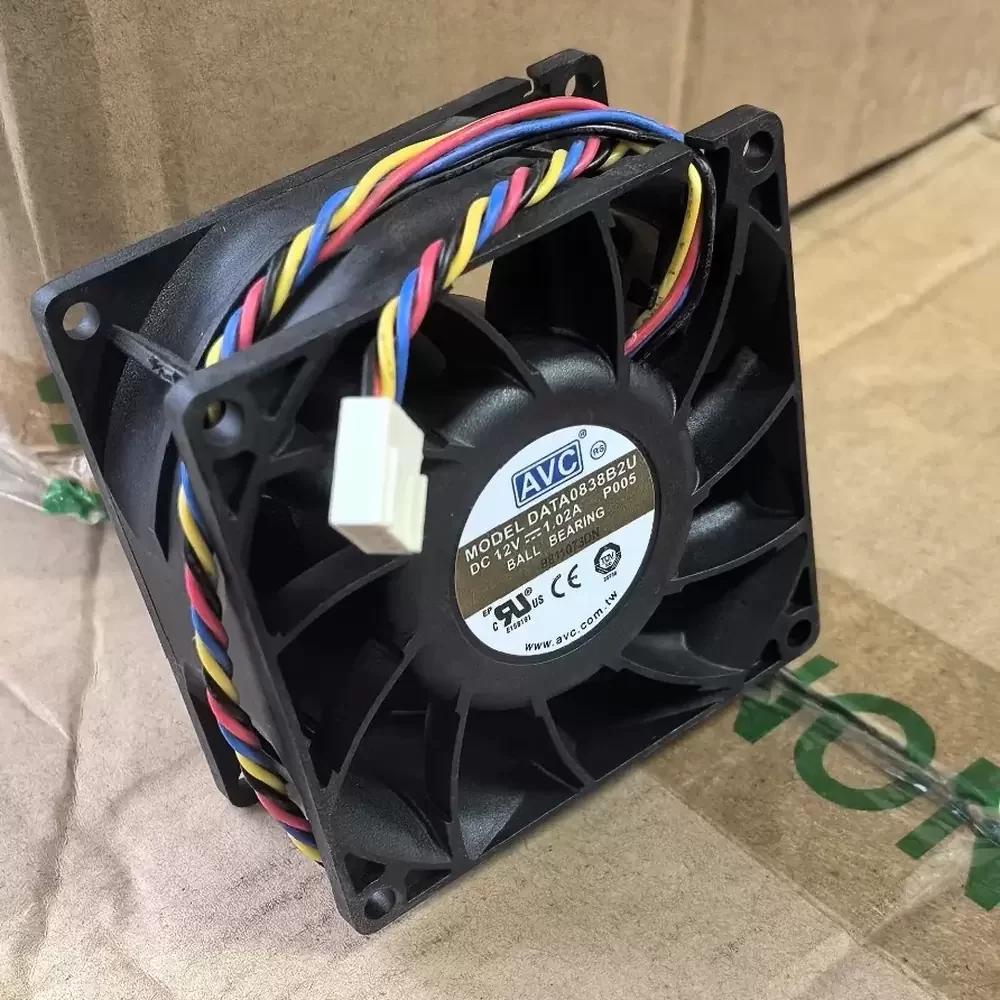 DATA0838B2U AVC 12VDC 80x80x38mm PWM Control Axial Fan DATA0838B2U AVC 12VDC 80x80x38mm PWM Control Axial Fan