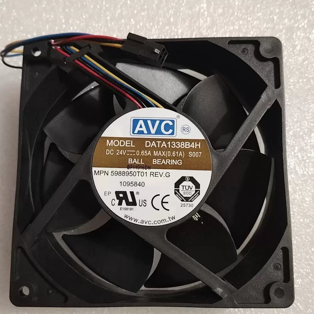 DATA1338B4H-S007 AVC 24VDC 127x38mm 4-Wire Axial Fan