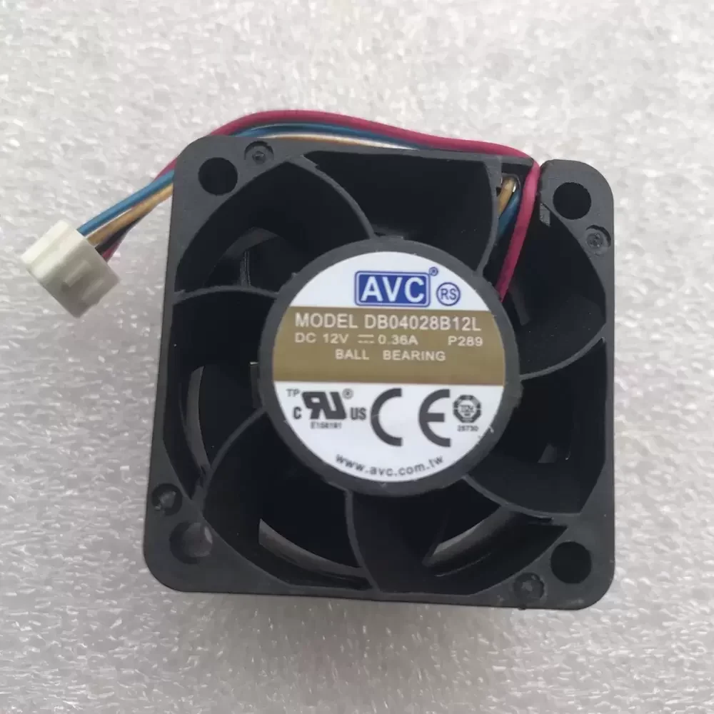 DB04028B12L-P289 AVC 12VDC 40x40x28mm 4-Wire Axial Fan
