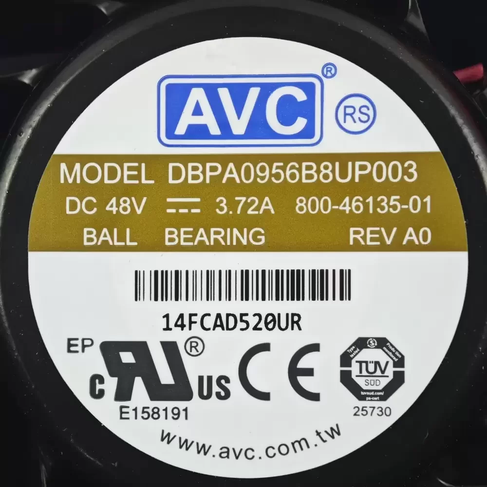 DBPA0956B8UP003 AVC 48VDC 90x90x56mm Axial Fan DBPA0956B8UP003 AVC 48VDC 90x90x56mm Axial Fan