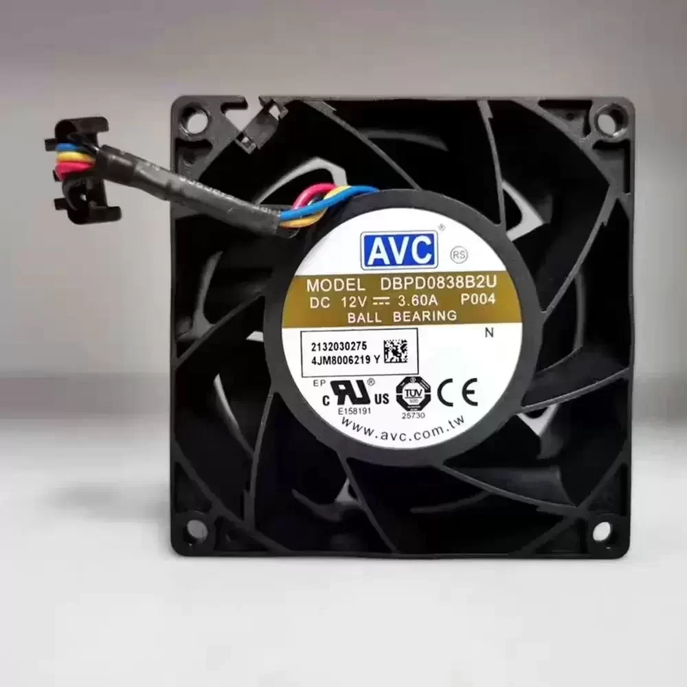 DBPD0838B2U-P004 AVC 12VDC 80x80x38mm 3.6A Axial Fan