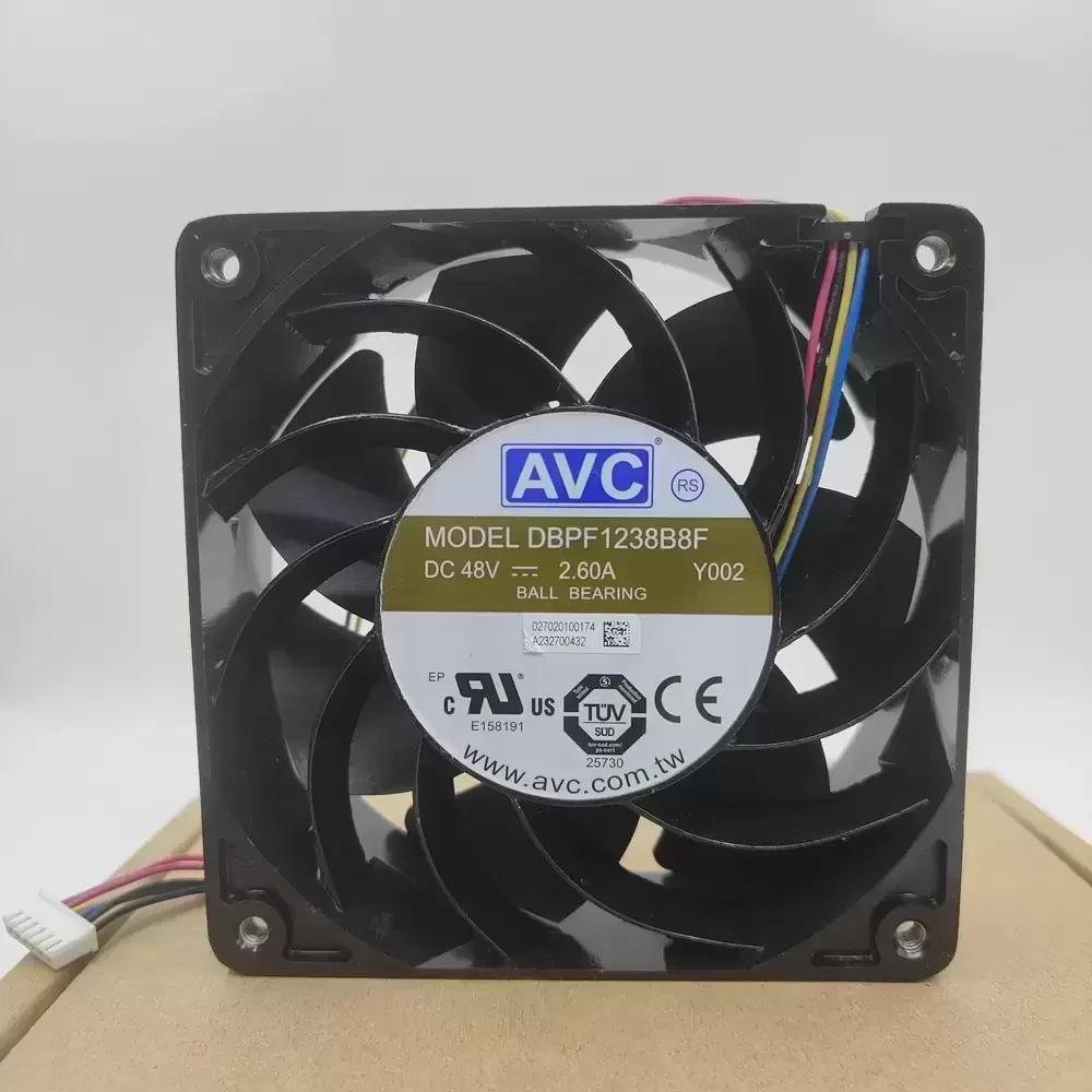 DBPF1238B8F-Y002 AVC 48VDC 120x120x38mm Aluminum Axial Fan