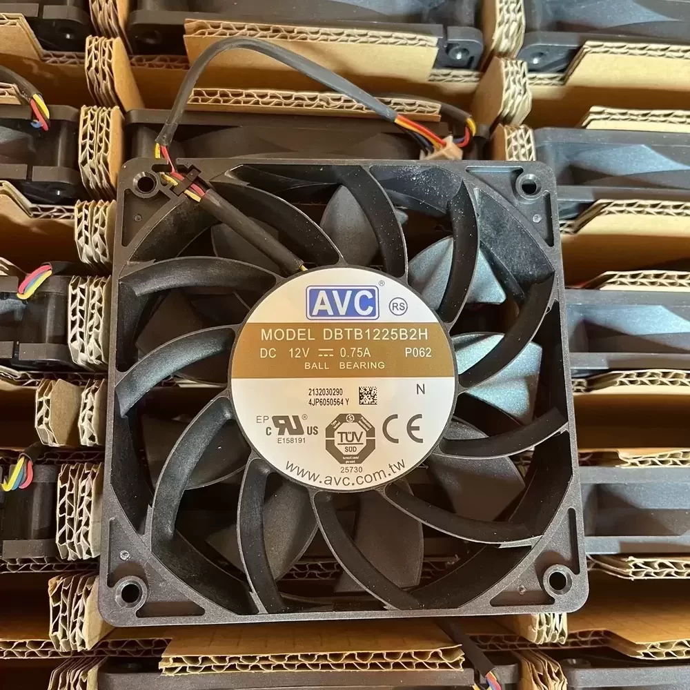 DBTB1225B2H-P062 AVC 12VDC 120x120x25mm 0.75A Axial Fan