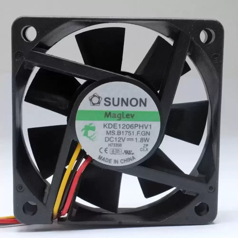 DE1206PHV1.MS.B1751.F.GN SUNON 12VDC 60x60x15mm MagLev Fan