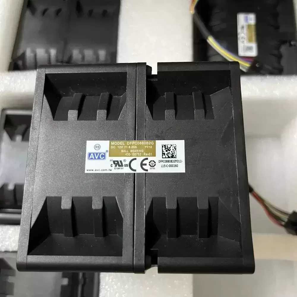 DFPC0880B2G-Y012 AVC 12VDC 80x80x80mm Counter-Rotating Fan