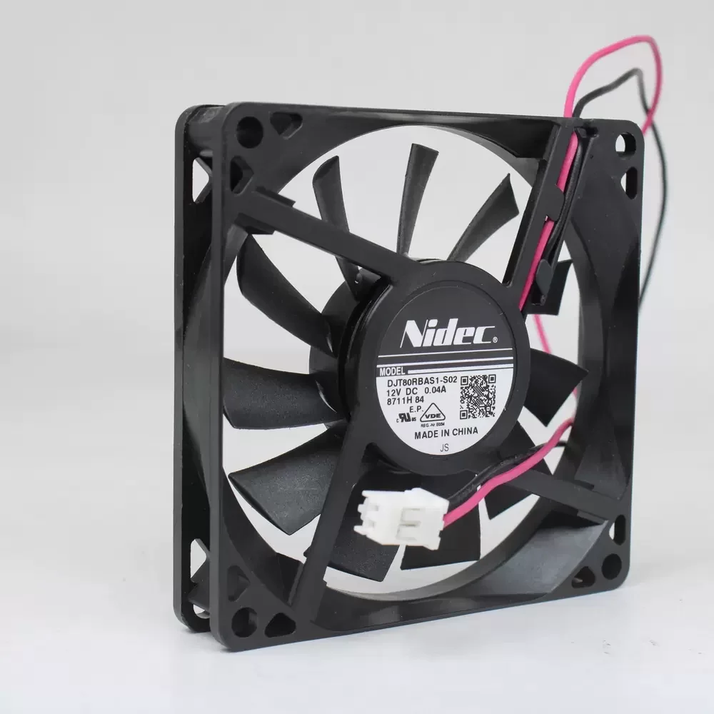 DJT80RBAS1-S02 Nidec 12VDC 80x80x15mm Refrigerator Axial Fan DJT80RBAS1-S02 Nidec 12VDC 80x80x15mm Refrigerator Axial Fan
