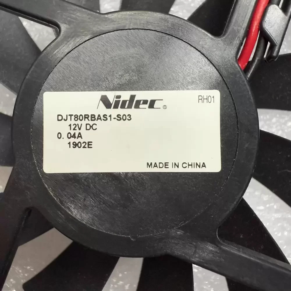 DJT80RBAS1-S03 Nidec 12VDC 80x80x15mm Silent Axial Fan DJT80RBAS1-S03 Nidec 12VDC 80x80x15mm Silent Axial Fan