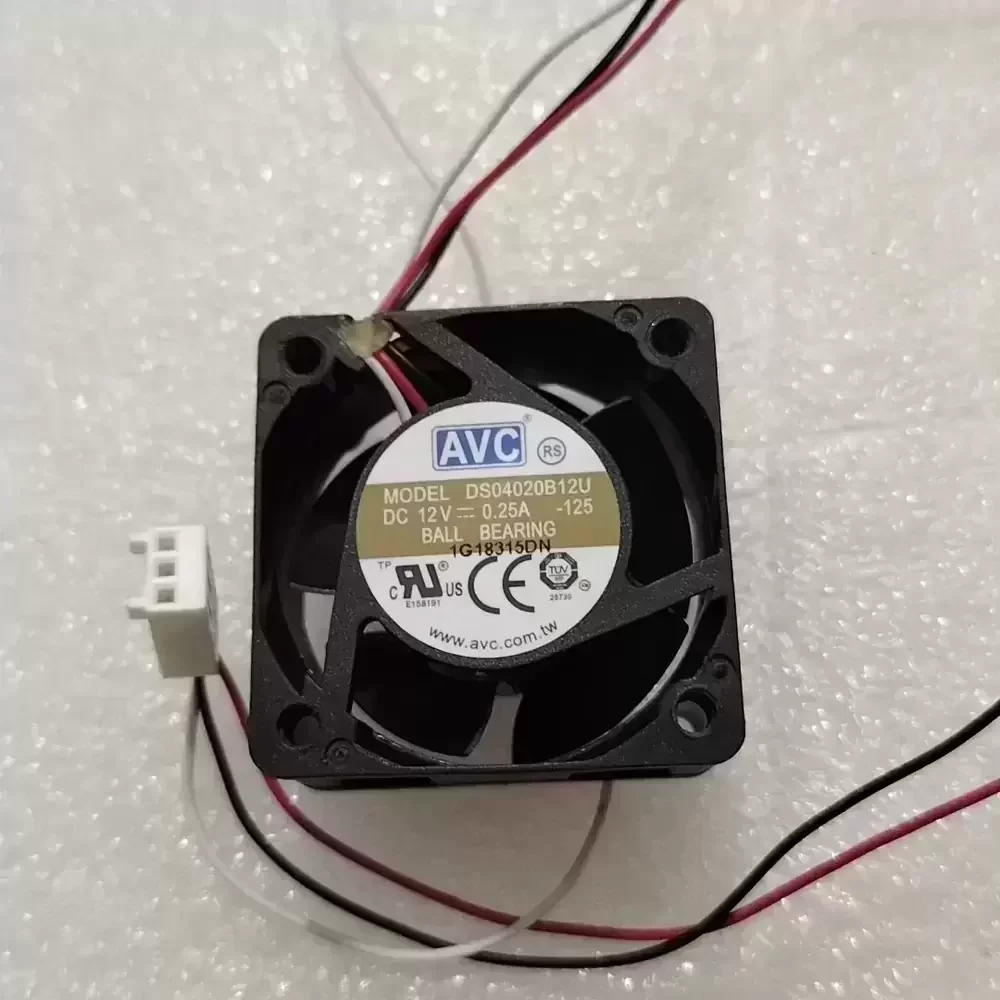 DS04020B12U-125 AVC 12VDC 40x40x20mm Dual Ball Axial Fan