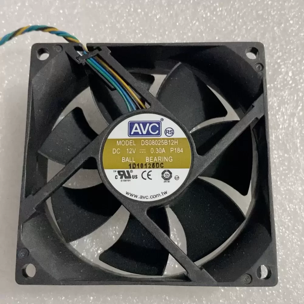 DS08025B12H-P184 AVC 12VDC 80x80x25mm 4-Wire Axial Fan
