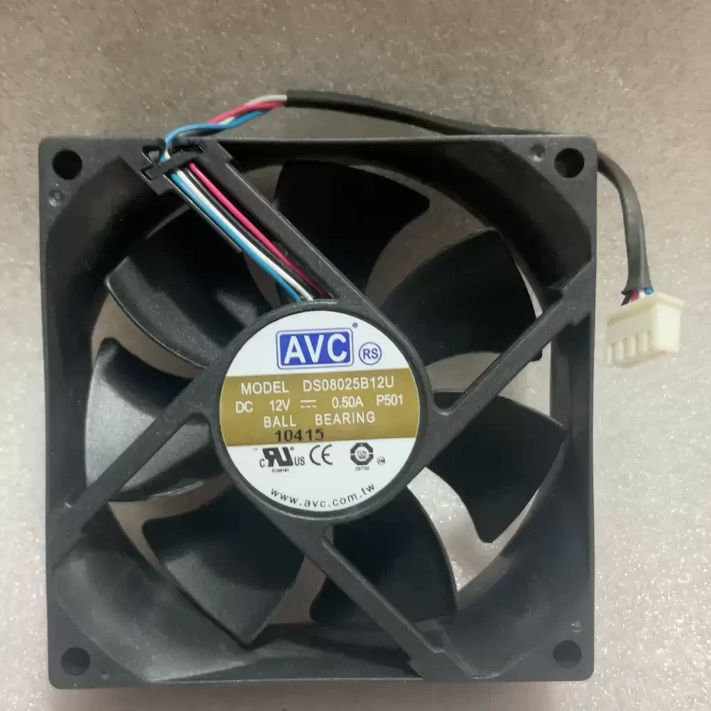 DS08025B12U-P501 AVC 12VDC 80x80x25mm 4-Wire Axial Fan