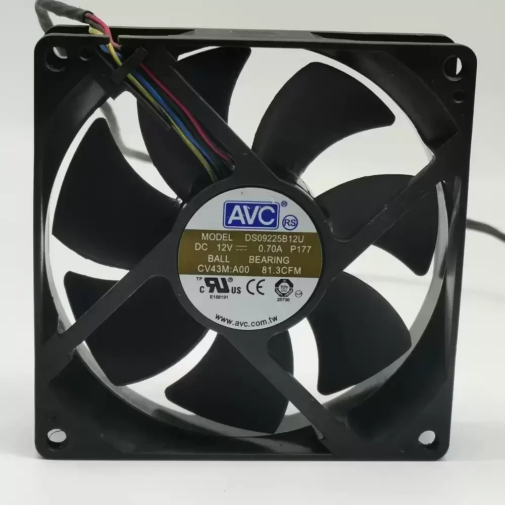 DS09225B12U-P177 AVC 12VDC 92x92x25mm PWM Axial Fan